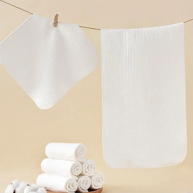 منديل قطن 4 طبقات منشفة وجه لطيفة وماصة مريلة لعاب الفم مسح القماش للأكل والتغذية #4