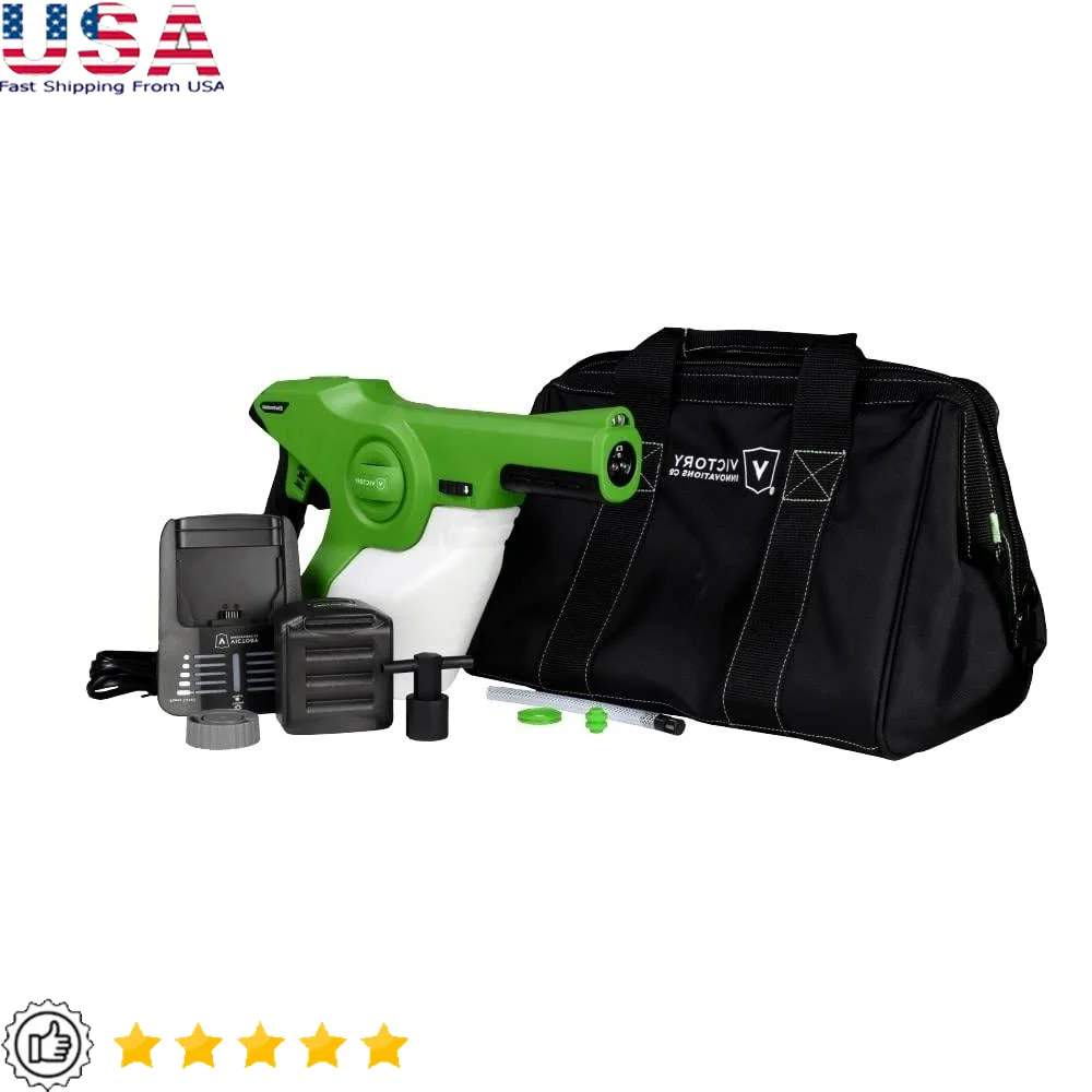 

Cordless Electrostatic Handheld Sprayer Disinfectant Sanitizer 360° Coverage Easy Fill Tank Stainless Steel Portable Lightweight