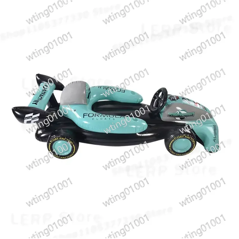 for 220x104x70CM Giant Racing Kart Float Inflatable Water Lounger with Backrest Large Air Cushion for Pool Party Summer Fun