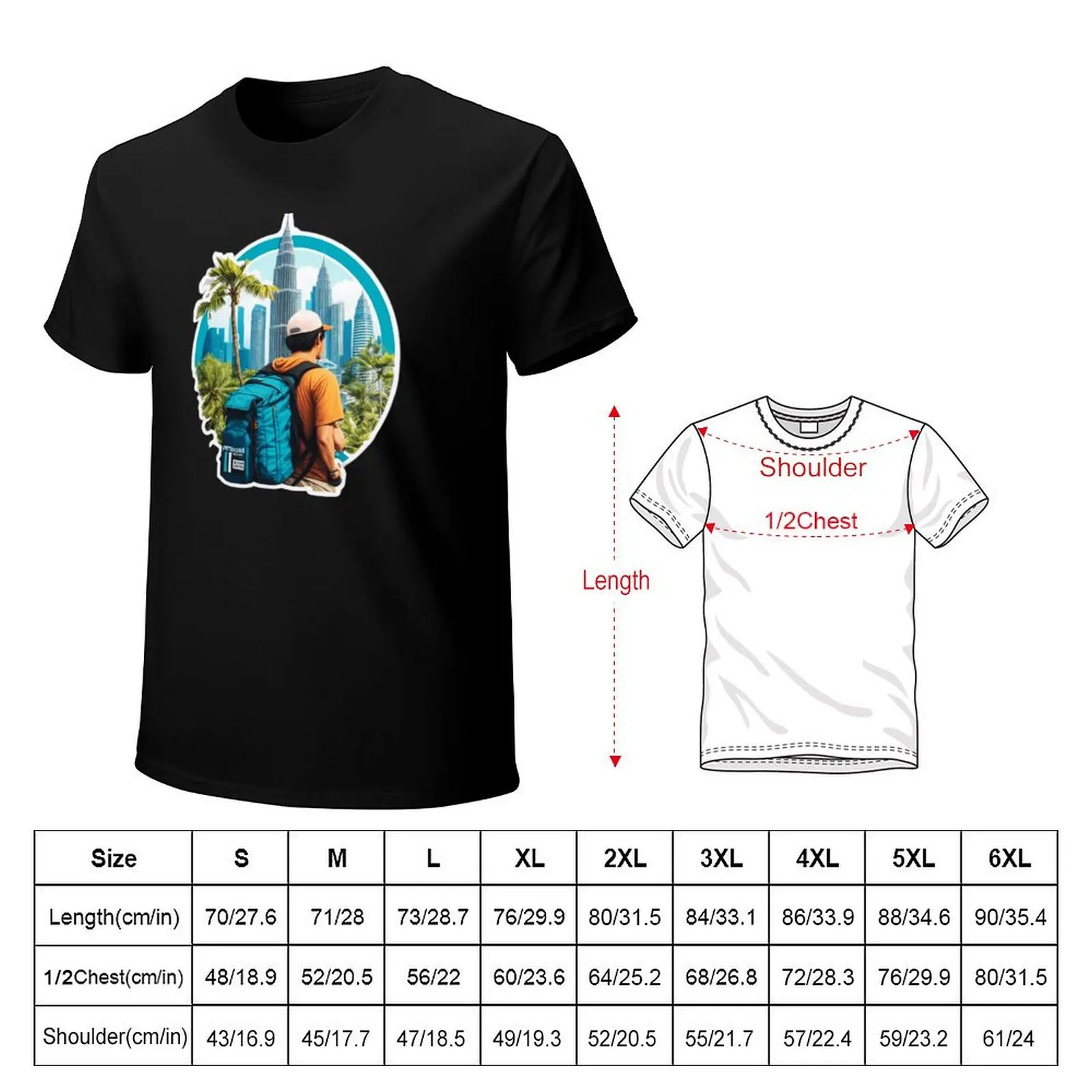 Travel Backpacking and Visiting Kuala Lumpur T-Shirt cotton t shirts high quality T-Shirt