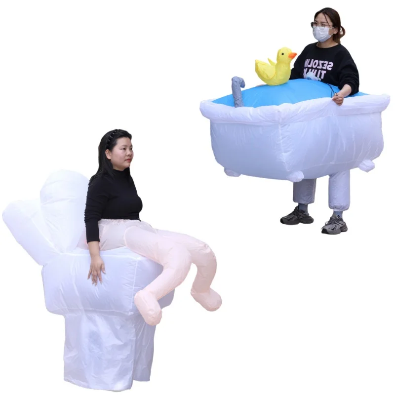 

Adult unisex funny toilet inflatable costume party creative personality prank cartoon doll inflatable costume