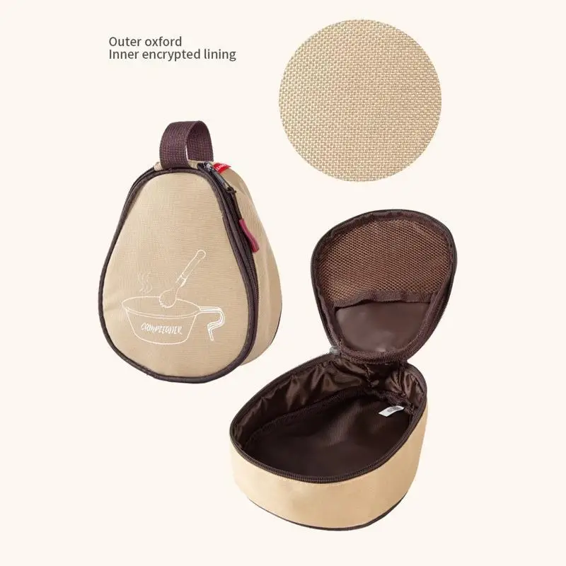 652F Camping Cup Bowl Bag Bag Oxford Cloth Barbecue Table Travel Assing for Case للمشي في الهواء الطلق