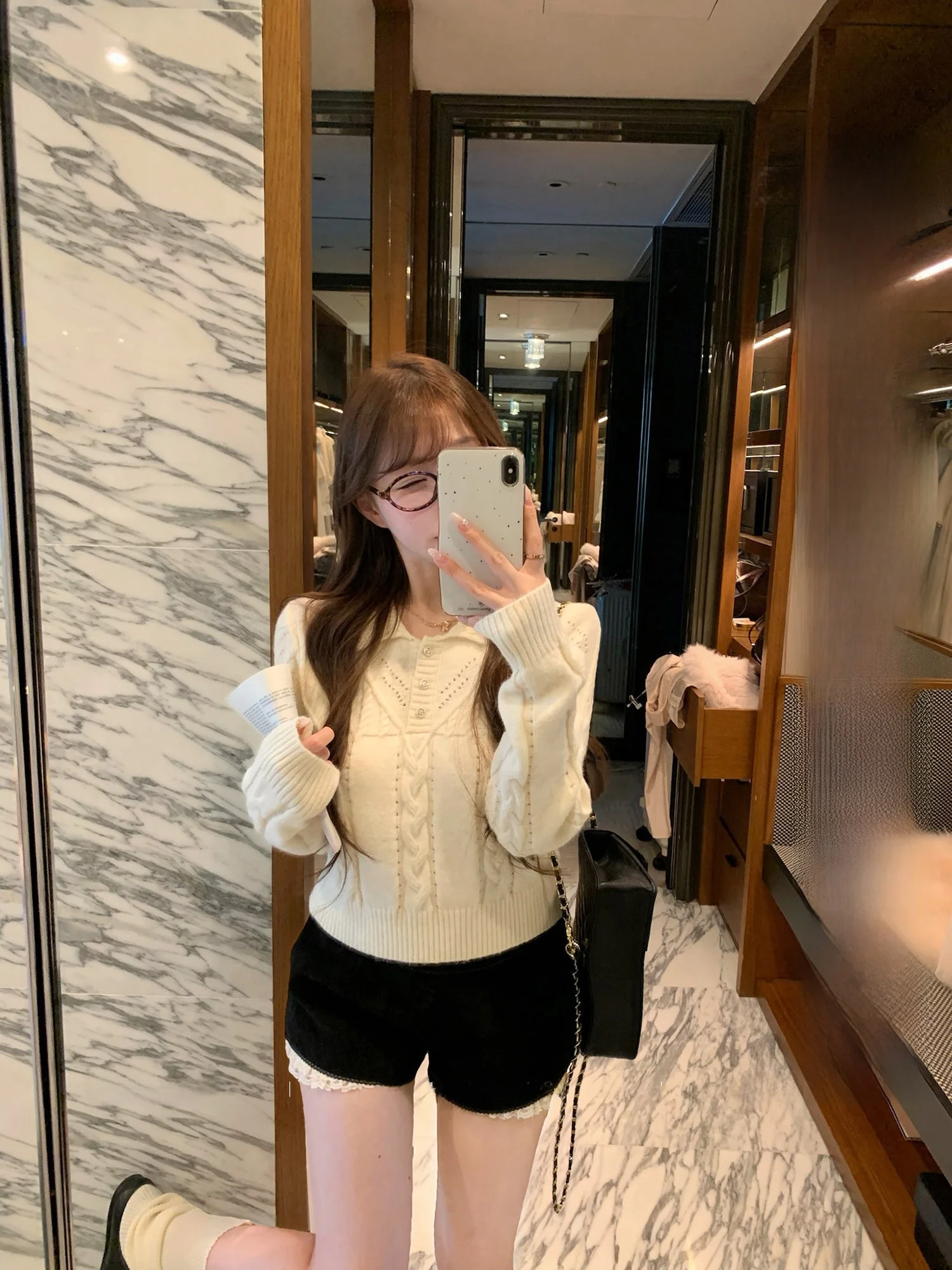 

Женский вязаный свитер-гольф Lukira с узором «косы», весна 2026, для студенток, мягкий, удобный, с длинным рукавом, повседневный