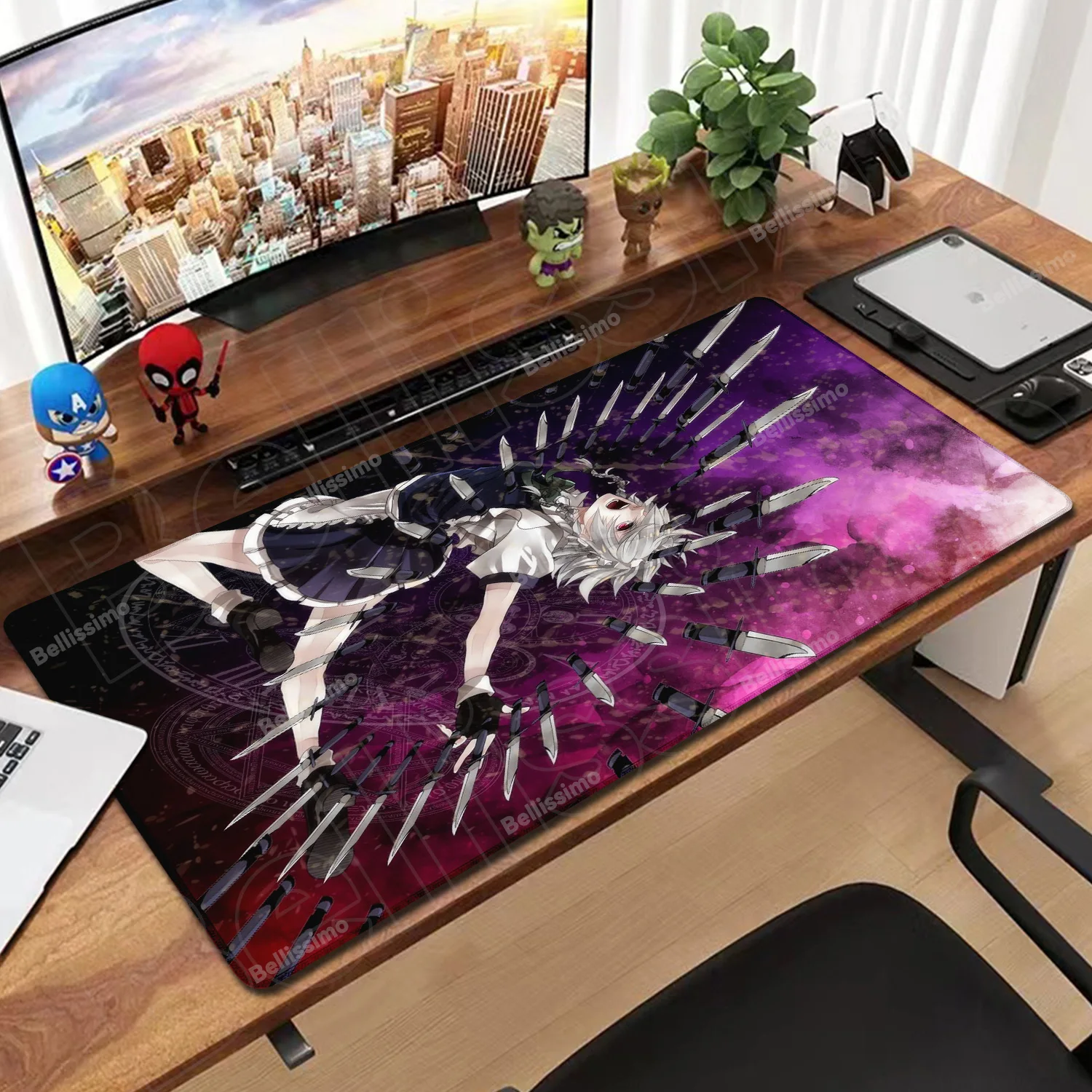 

PC Gaming Accessories Touhou Project Mouse Pad Game Laptop Playmat Extra Large Anime Girl Izayoi Sakuya Kirisame Marisa Mousepad