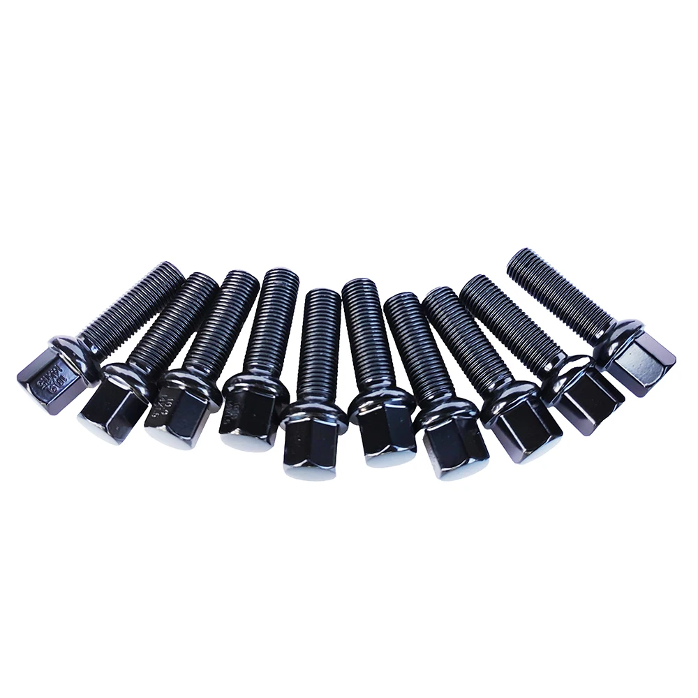 

Group of 5/6/10/12PCS Black/Silver Wheel Bolts M12x1.5 for Smart Roadster Fortwo 450 451 Coupé - Car Wheel Bolt Replacement Set