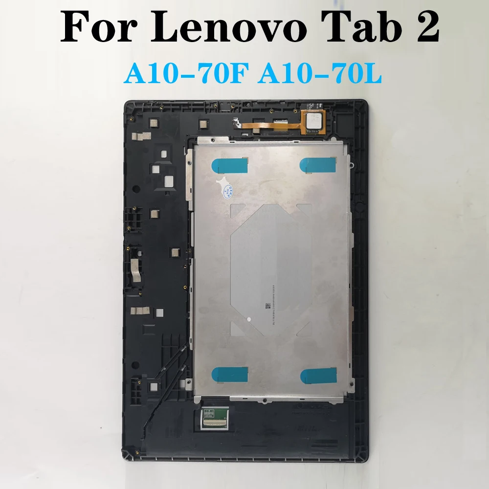 

Original Screen 10.1 LCD Touch For Lenovo Tab 2 A10-70L ZA01 A10-70 A10-70F 2gen Full Sensor Digitizer Assembly with frame