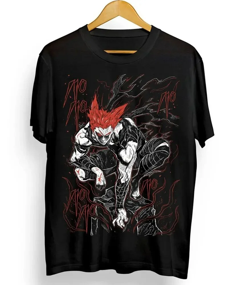 Garou T-shirt One Punch Shonen King Horror Anime Manga Black Tee Shirt All Size Graphic T Shirts Oversized T Shirt  Gothic  Tops