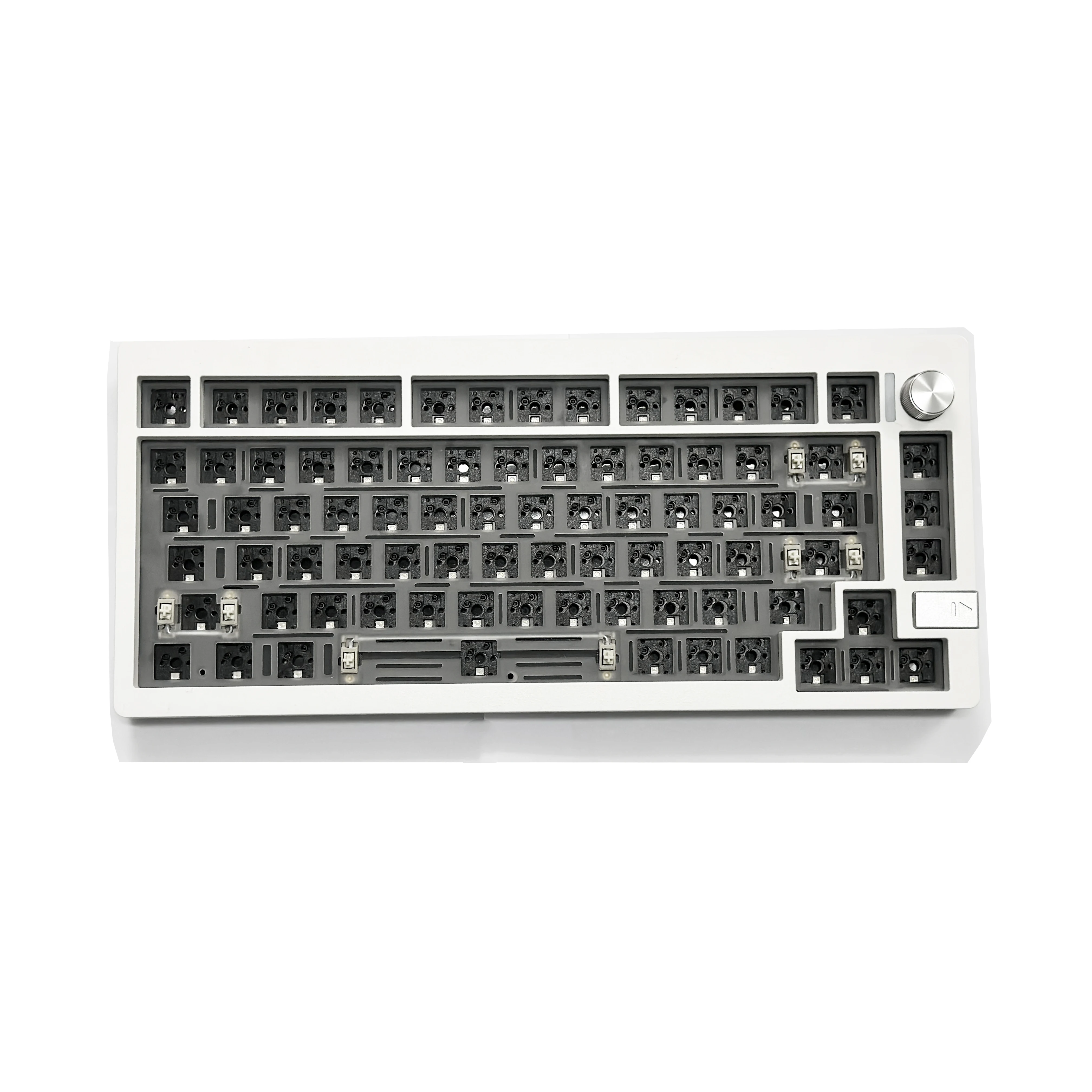 

ZUOYA LMK81 3 Mode Mechanical Keyboard Kit Aluminum Wireless Gaming Keyboard 60% Bluetooth 2.4G RGB Hotswap Gasket Structure