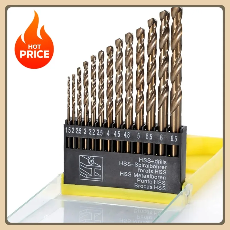 Metric Drill Bits Set13PCS Tip Work for Glass Metal Tile Concrete Professional Masonry Drill Bits Tungsten Carbide