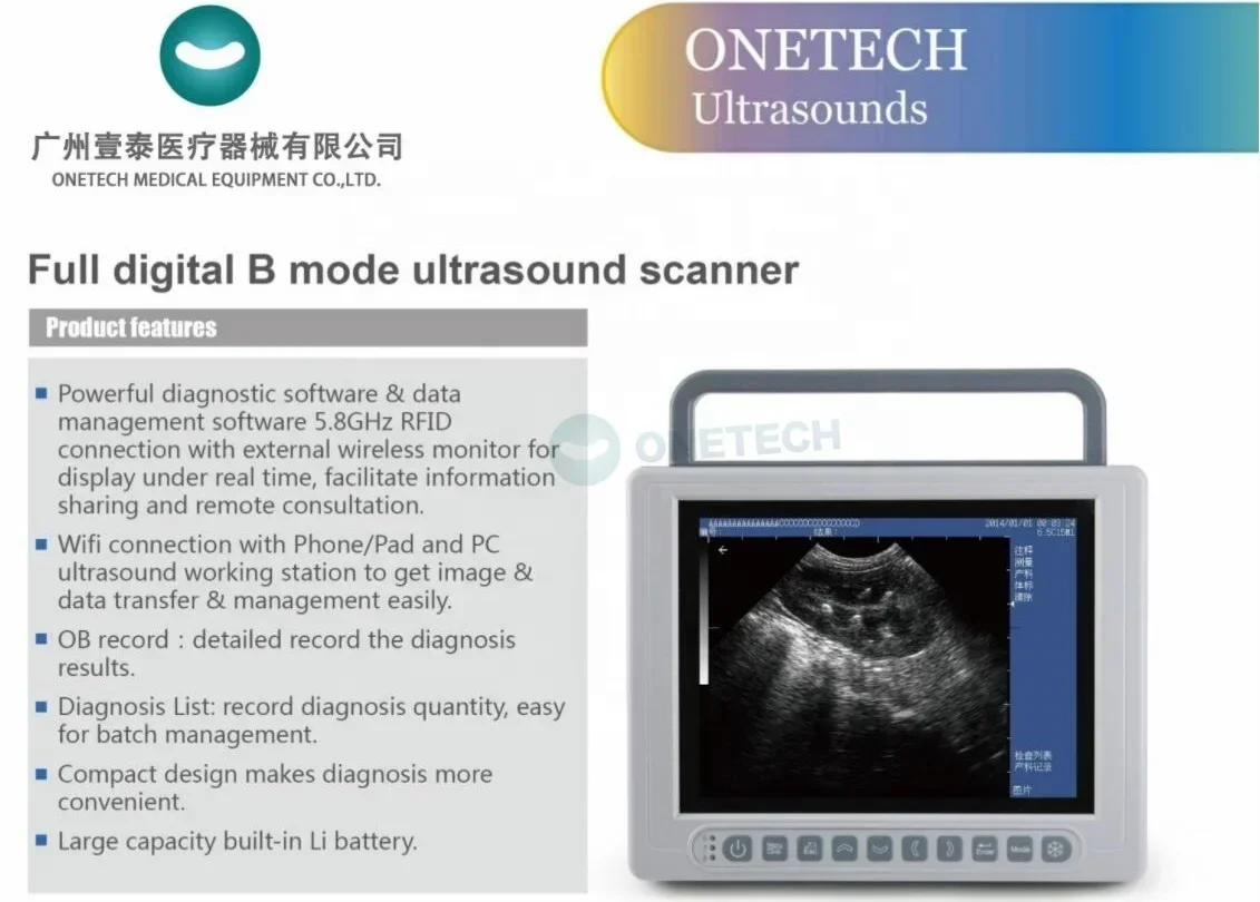 B21vet Touch Button And Wifi Veterinary Ultrasound Scanner / Vet Ultrasound Scan Machine