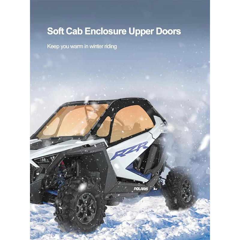 RZR PRO R Soft Cab Enclosures Windows Kit Compatible with Polaris RZR XP 4 1000 / XP 4 Turbo 2020-2025 UTV Soft Upper Doors
