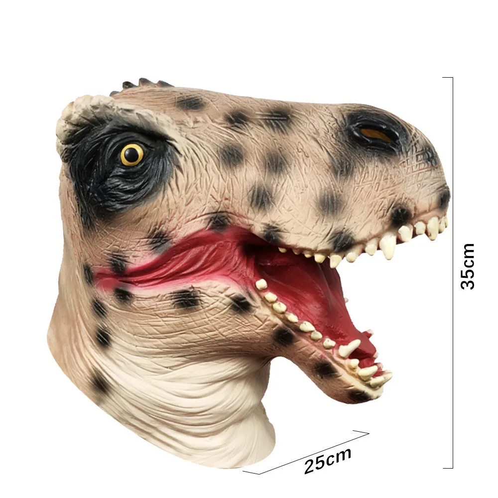 Dinosaurier-Maske aus Latex, Dino-Maske für Halloween, Cosplay, Tierkostüm, Party-Requisite – Detail 4