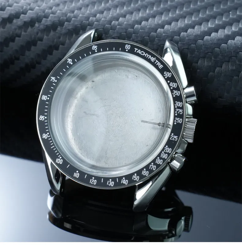 42mm Stainless Steel Moon Watch Case+Rubber Strap Mod Kit for Omega & Swatch MoonSwatch Metal Case Waterproof Bracelets parts
