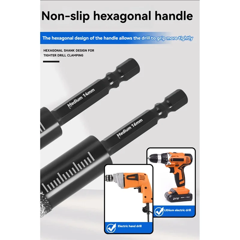 

ABLN-Diamond Drill Bit Diamond Drill Bit Andgrinding Rod Set Forceramic Tile,Glass,Marble
