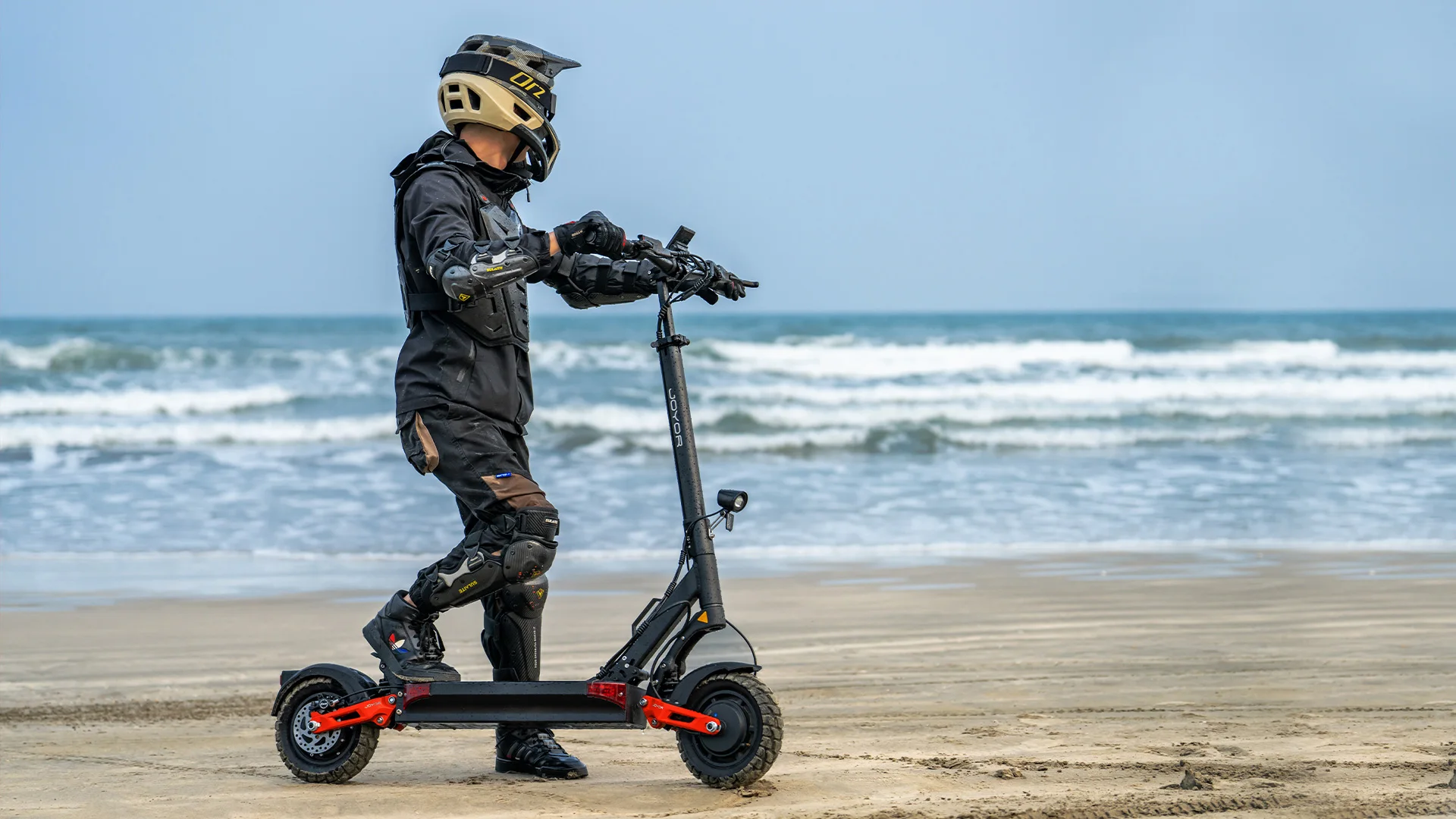 JOYOR T10 Elektroroller für Erwachsene, 60V18AH Akku, 10-Zoll-Offroad-Reifen, All-Terrain-Elektroroller – Detail 3