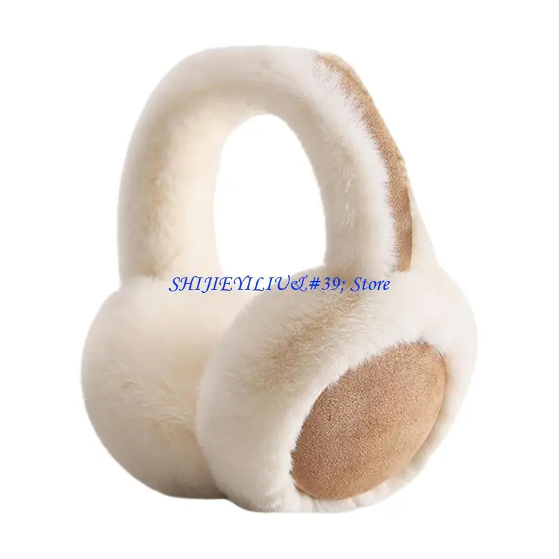 E21F Furry Ear Warmer Snowboarding Fleecy Ear Muffs Cold Weather Insulated Outdoor for Women and Children of All Ages
