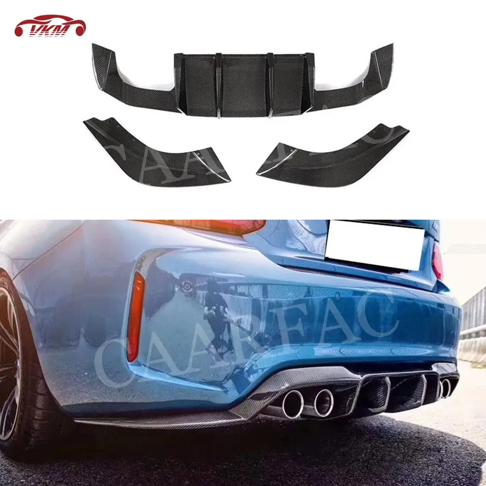 

Carbon Fiber Rear Bumper Lip Diffuser Car Accessorise For BMW 2 Series F87 M2 M2C Competition V Style 2016-2018