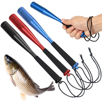 Fishing Priest Fish Whacker Fish Bat Outdoor Aluminum Alloy Fish Hammer Bat EVA Non-Slip Handle Beat 24.7cm Fish Hammer Device