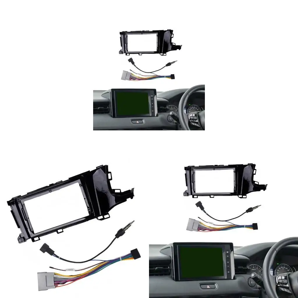 F1CF Manufacturer Fashion ABS+Metal Car radio Trim Panel With High Temperature Durability For Seamless Upgrade