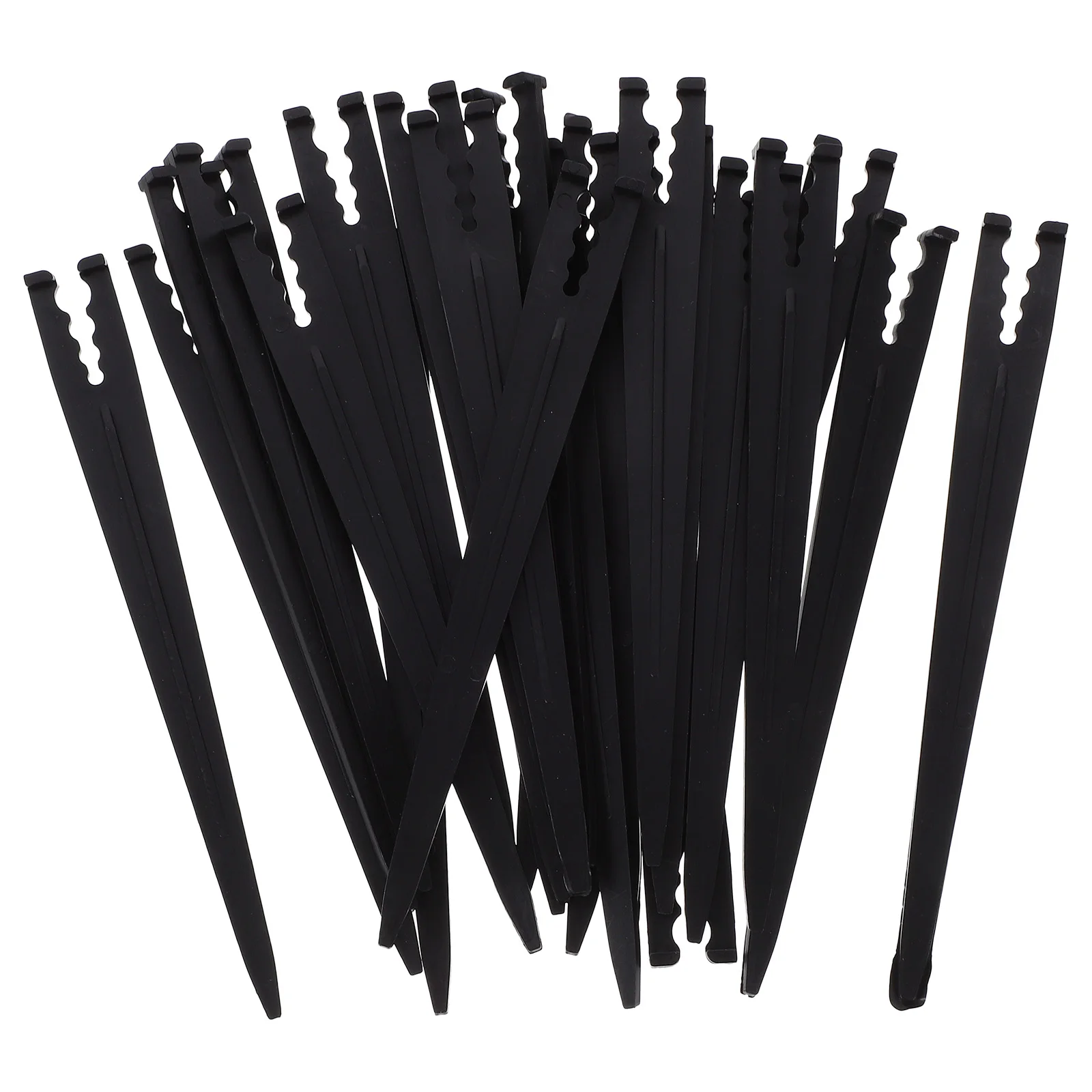 

100pcs Black PE Insertion Rod Fixing Frame Plant Accessories Drip Irrigation Tools Reusable Horticulture Agricultural
