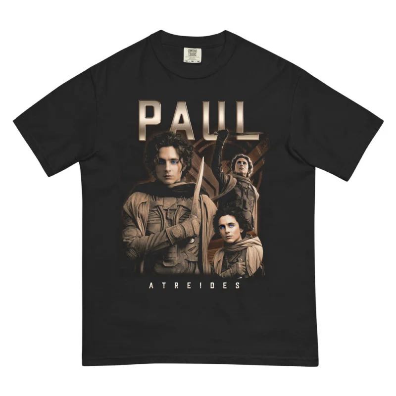 

Dune Paul Atreides 0408 DUNE Sic fi fan Gift t shirt 100% cotton printed tee Short-sleeve Graphic clothes All size Tops S-6XL