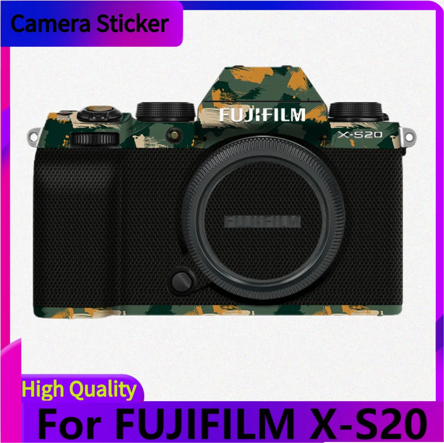 For FUJIFILM X-S20 Camera Sticker Protective Skin Decal Vinyl Wrap Film Anti-Scratch Protector Coat XS20 X S20