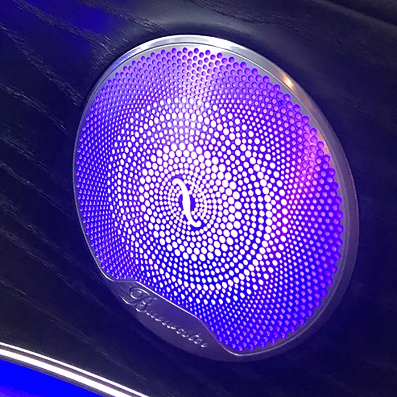 High Quality Car Door Midrange Light-emitting Cover 64 colors Speaker Cover Ambient Light For Mercedes Benz E-class W213