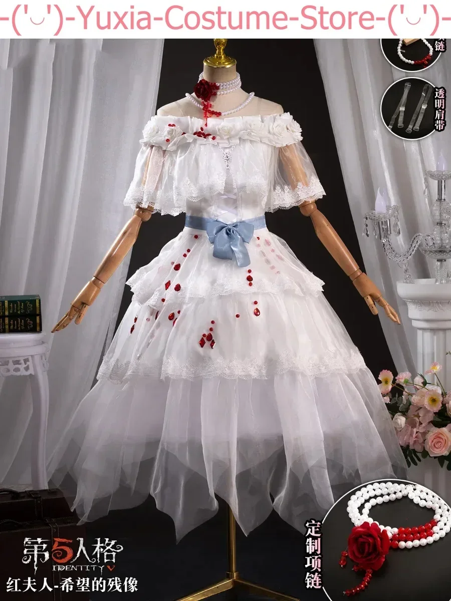 Identity V Marie The Red Lady Afterimage Of Hope Dress Cosplay Costume Cos Game Anime Party Uniform Hallowen Play Role Clothes