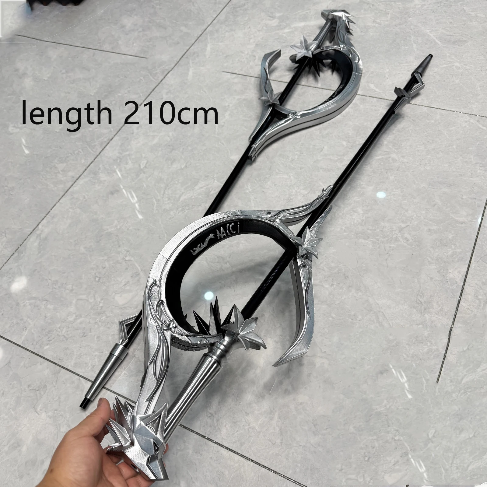 جديد الجلد طول 210 سنتيمتر لابلاند Decadenza تأثيري الأسلحة الدعامة أنيمي الفرسان هالوين كرنفال ملابس الحفلات اكسسوارات #1