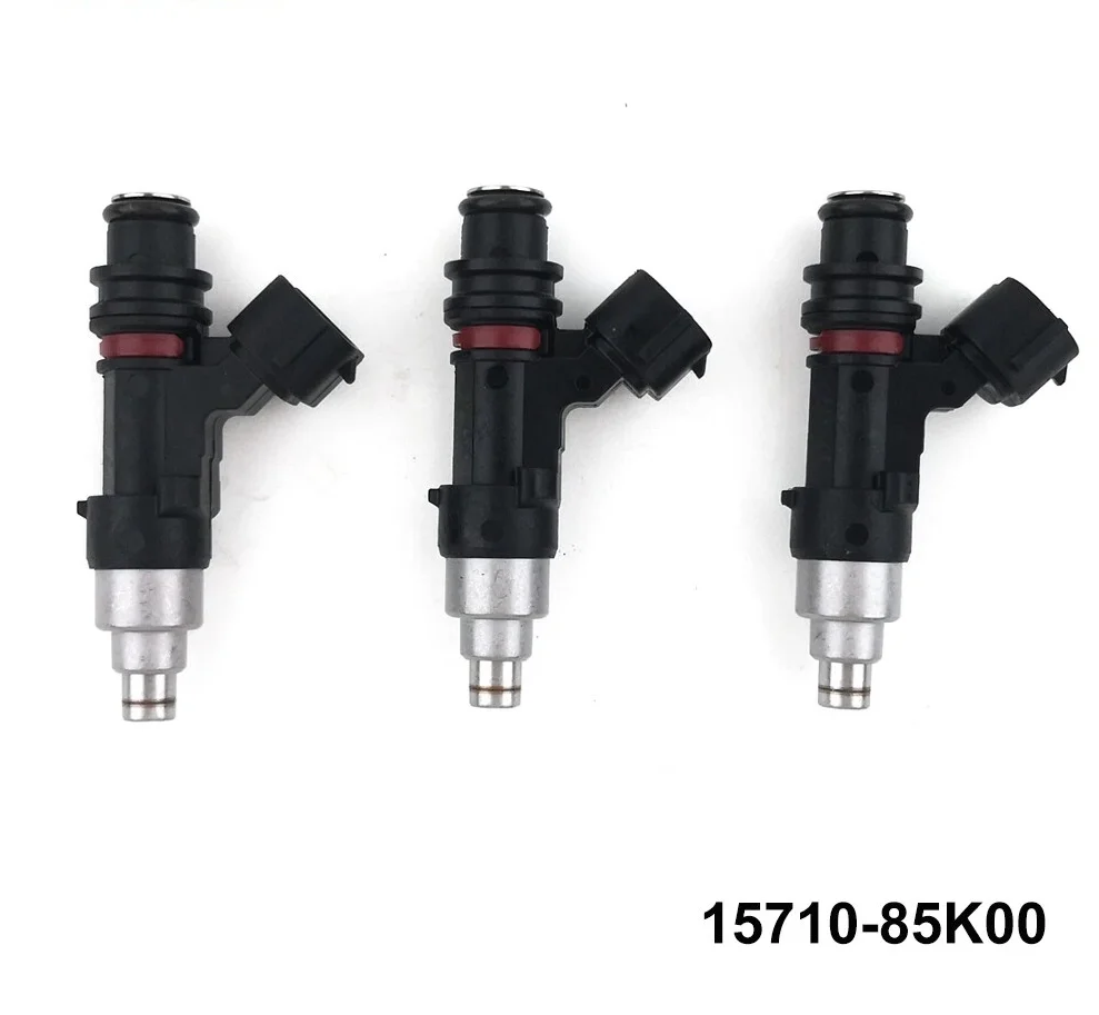 

3 Pcs 8-Hole Fuel Injector 15710-85K00 For Suzuki DF40A DF50A DF60A Outboard~