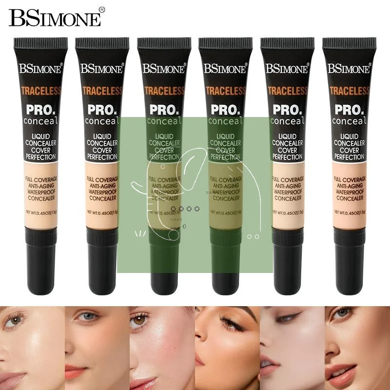 Corretivo Profissional 13g, Base Líquida Hidratante Flexível, Cobre Olheiras e Manchas, Correção de Tom de Pele, Maquiagem Cosmética