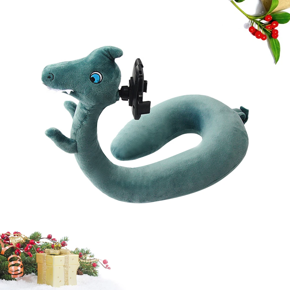 

2 In 1 U Shape Neck Pillow Phone Holder Cute Animal Design Soft Travel Pillow Kids Adults Anti Static Cervical Support Portable