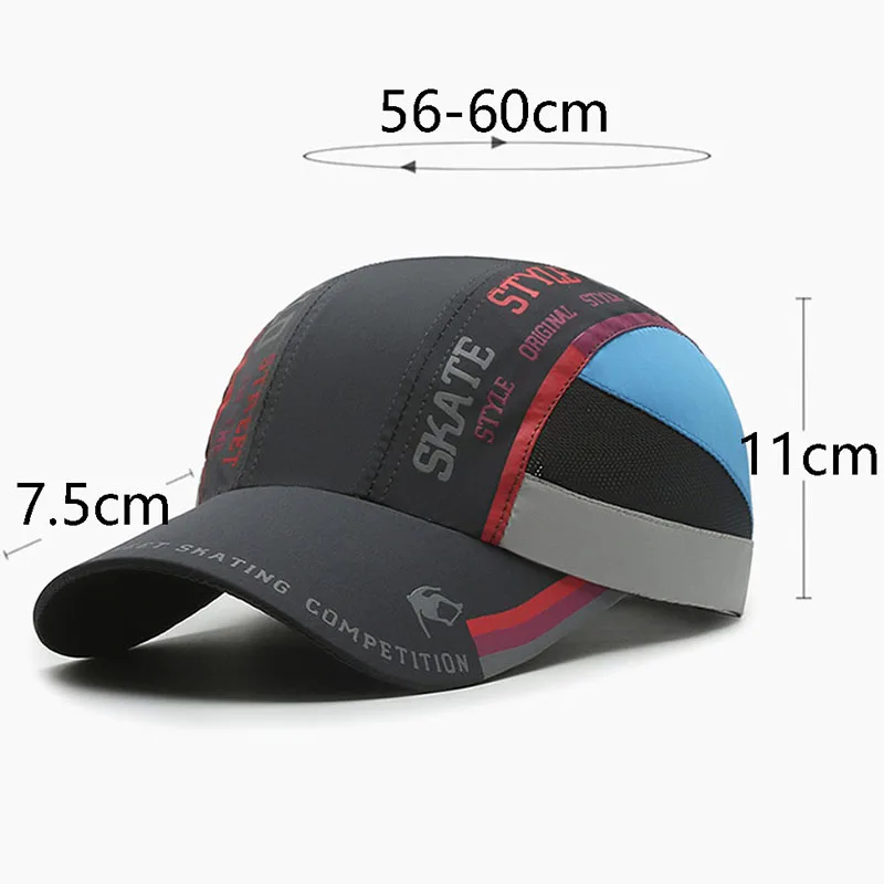 Summer Brand Men Sport Running Mountain Sweat Baseball Cap Male Golf Quick Dry Women Kpop Snapback Hat Adjustable Sun Protection