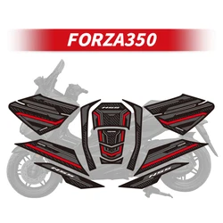 Kits De Adesivos De Tanque De Combustível De Borracha, Acessórios Da Motocicleta, Decoração E Proteção Do Tanque De Gás, Engrossar Decalques, HONDA FORZA350