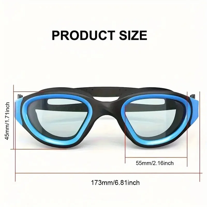 Adult Anti fog UV protection Clear Lens Men Women Swimming Goggles Waterproof Adjustable Silicone Swim Glasses in pool