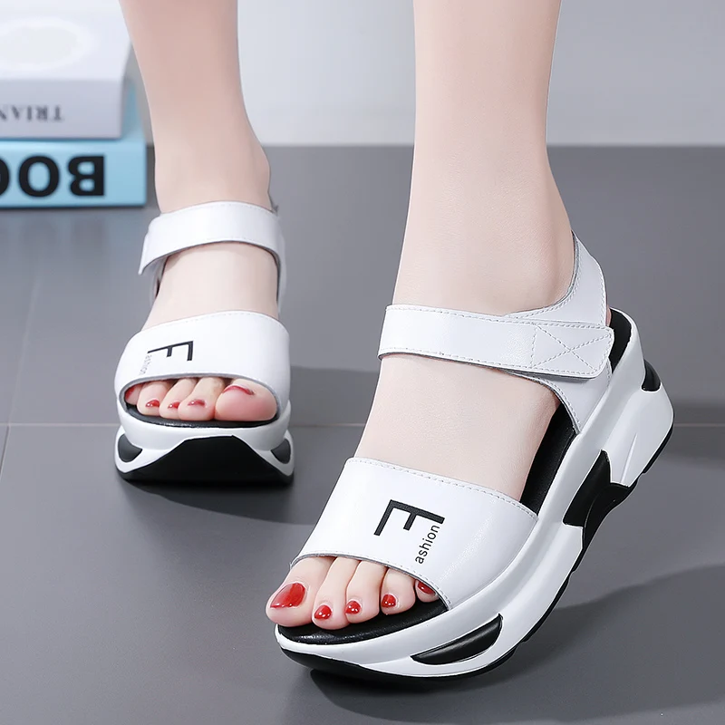 Shoes For Women Sandals Fashion Women Shoes Casual Heighten Comfortable Breathable Walking Sneakers Platform Ladies Shoes