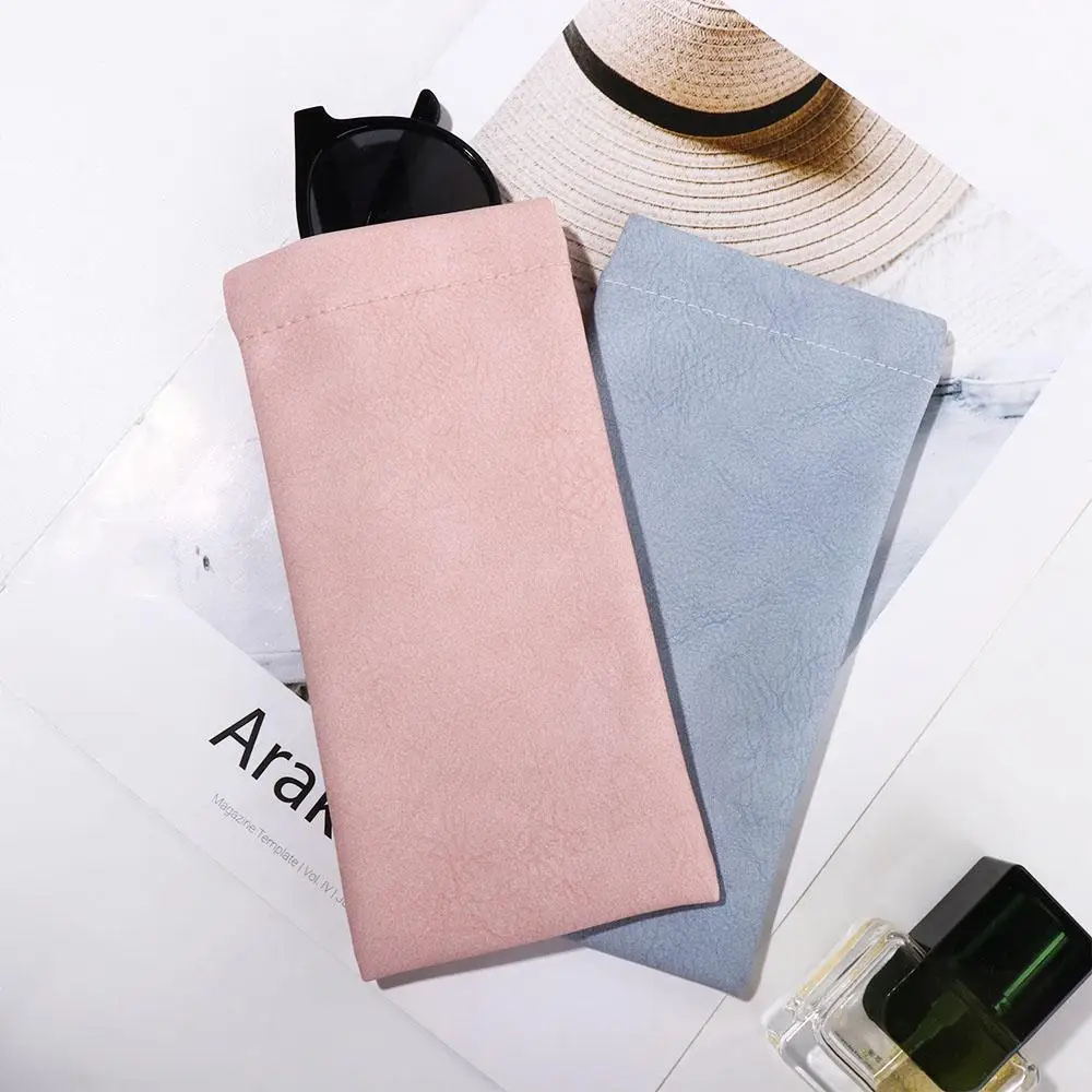 保護コーブ男性自動クローズド女性レザーメガネケース眼鏡プロテクターケースサングラスポーチ眼鏡ホルダー