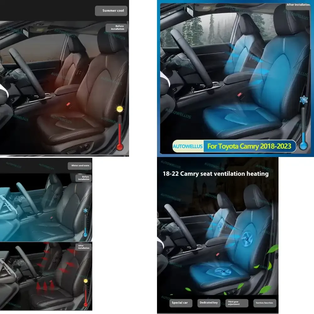 

Вентилятор для вентиляции передних сидений для Camry 2018–2023: Умная система обогрева и охлаждения с отдельными кнопками