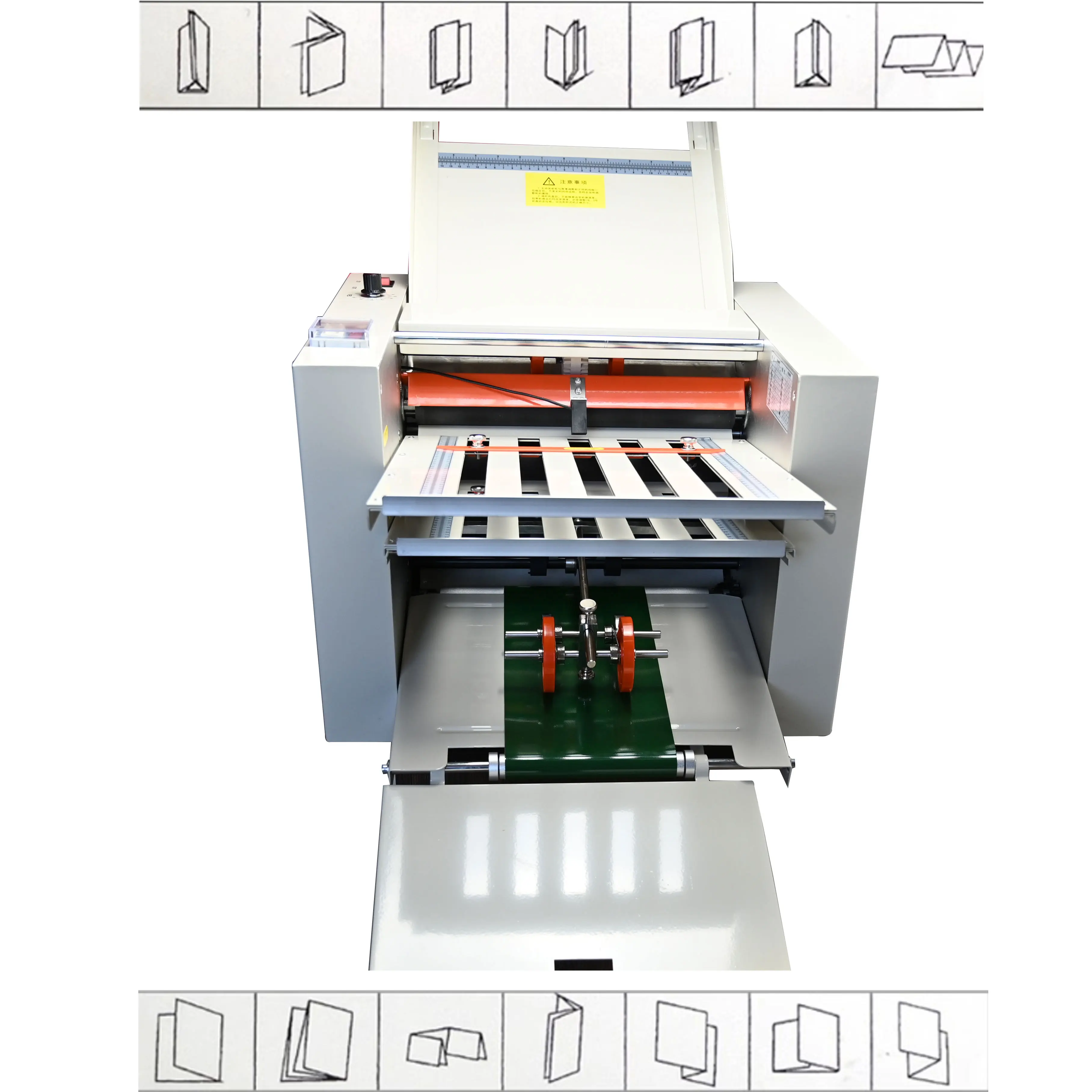 High Quality ZE-8B/4 Paper Folding Machine Automatic  for A3 A4 Instruction Brochure Leaflet Envelope Stuffing