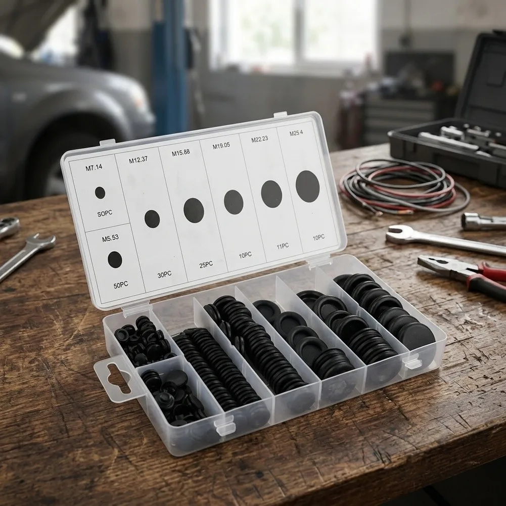 /Car /Power /Wiring /Gasket Assortment Kit 170Pcs Rubber Grommet Firewall Hole Accessories Chassis Parts view 6