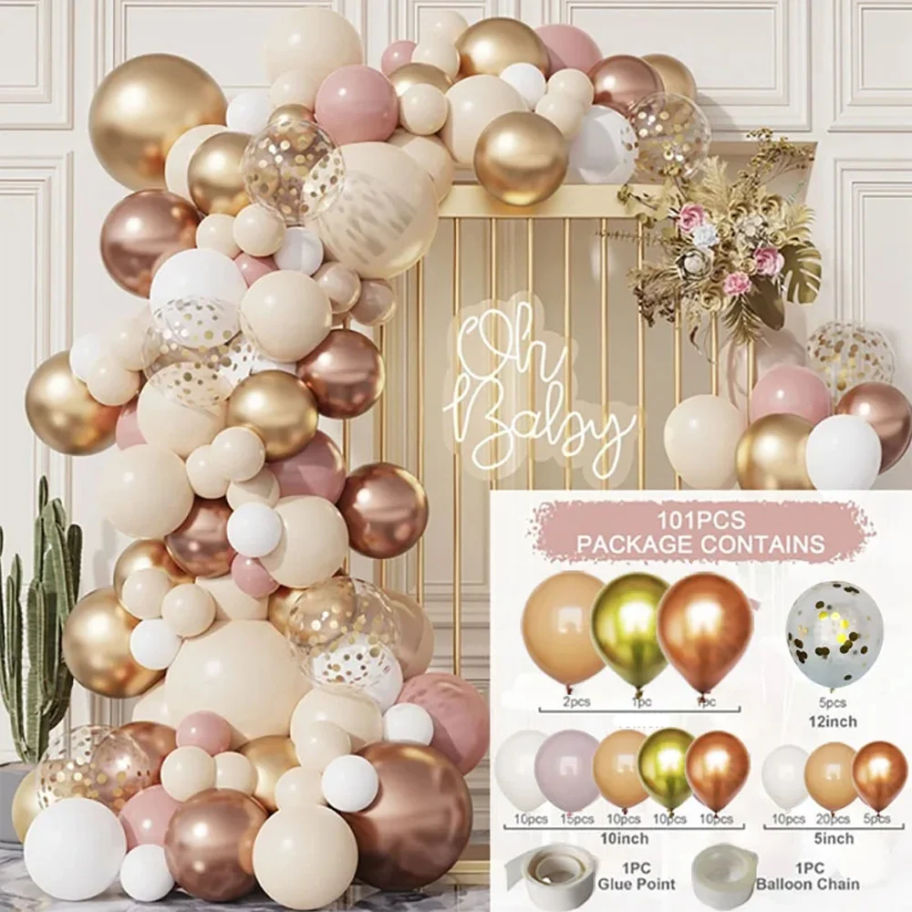 Balloon Garland Arch Kit Wedding Birthday Party Decoration Adult Kids Confetti Latex Ballons Baby Shower Wedding Party Supplies