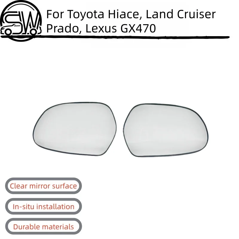 

Для Toyota Hiace, Land Cruiser Prado, Lexus GX470 - Зеркало заднего вида, зеркало для парковки, отражающее зеркало, с функцией подогрева