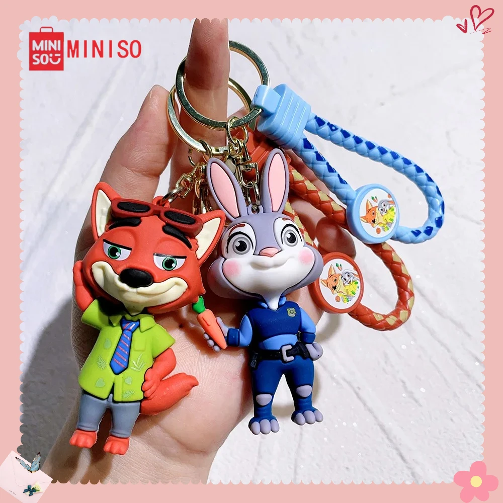 *#*#*MINASO Zoo Key/chain Judy Rabbit Fox Sloth Cartoon Pendant Love Gift Accessories for Couples and Fans