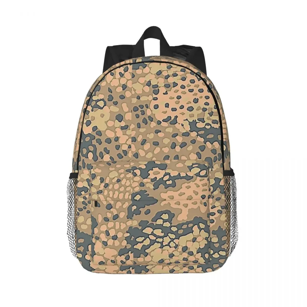 Desert Erbsenmuster Pea Dot German WW2 Camouflage Pattern Backpacks Bookbag Children School Bags Travel Rucksack Shoulder Bag