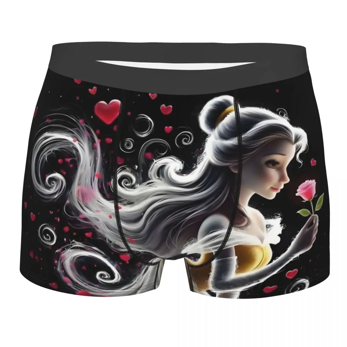

Custom Cartoon Beauty And The Beast Anime Boxers Shorts Men Romantic Fantasy Film Disney Briefs Underwear Fashion Underpants