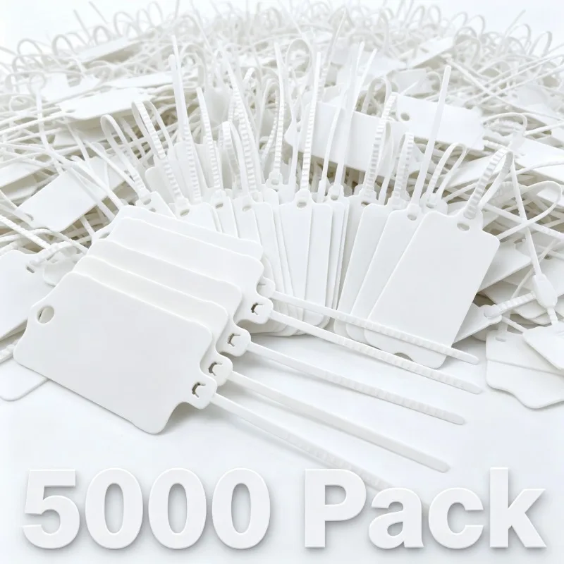 5000pcs Reusable Classification Tags Marker Tags and Straps Waterproof for Cargo Classification Shipping Marking Garden Labeling