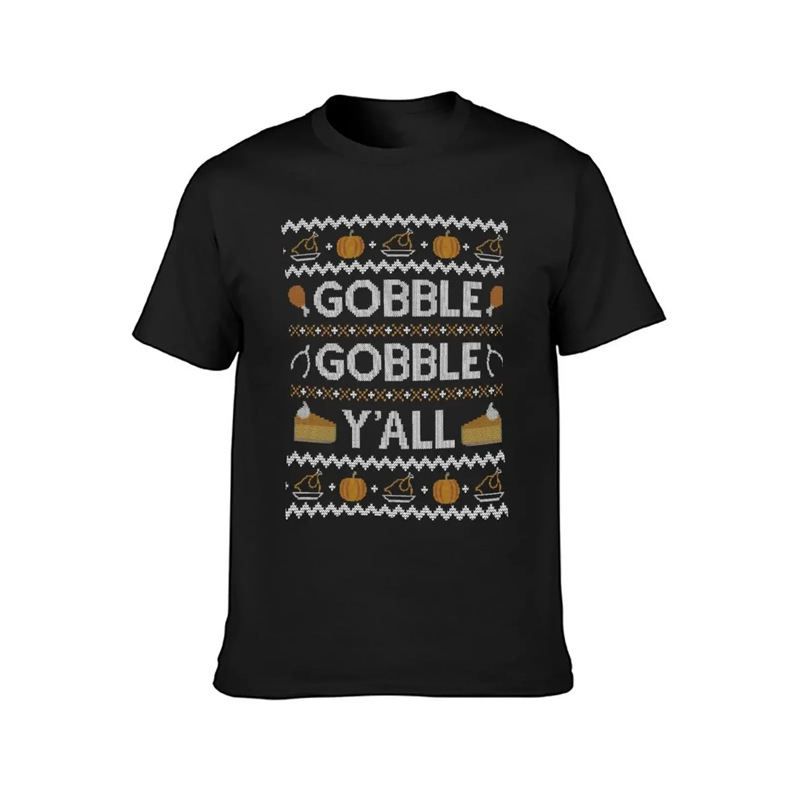 Gobble Gobble Yall, Ugly Thanksgiving Sweater T-Shirt plus size tops quick drying vintage anime shirt for a boy Men's t shirts