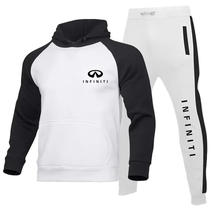 

Костюм мужской из толстовки и брюк, с принтом логотипа автомобиля