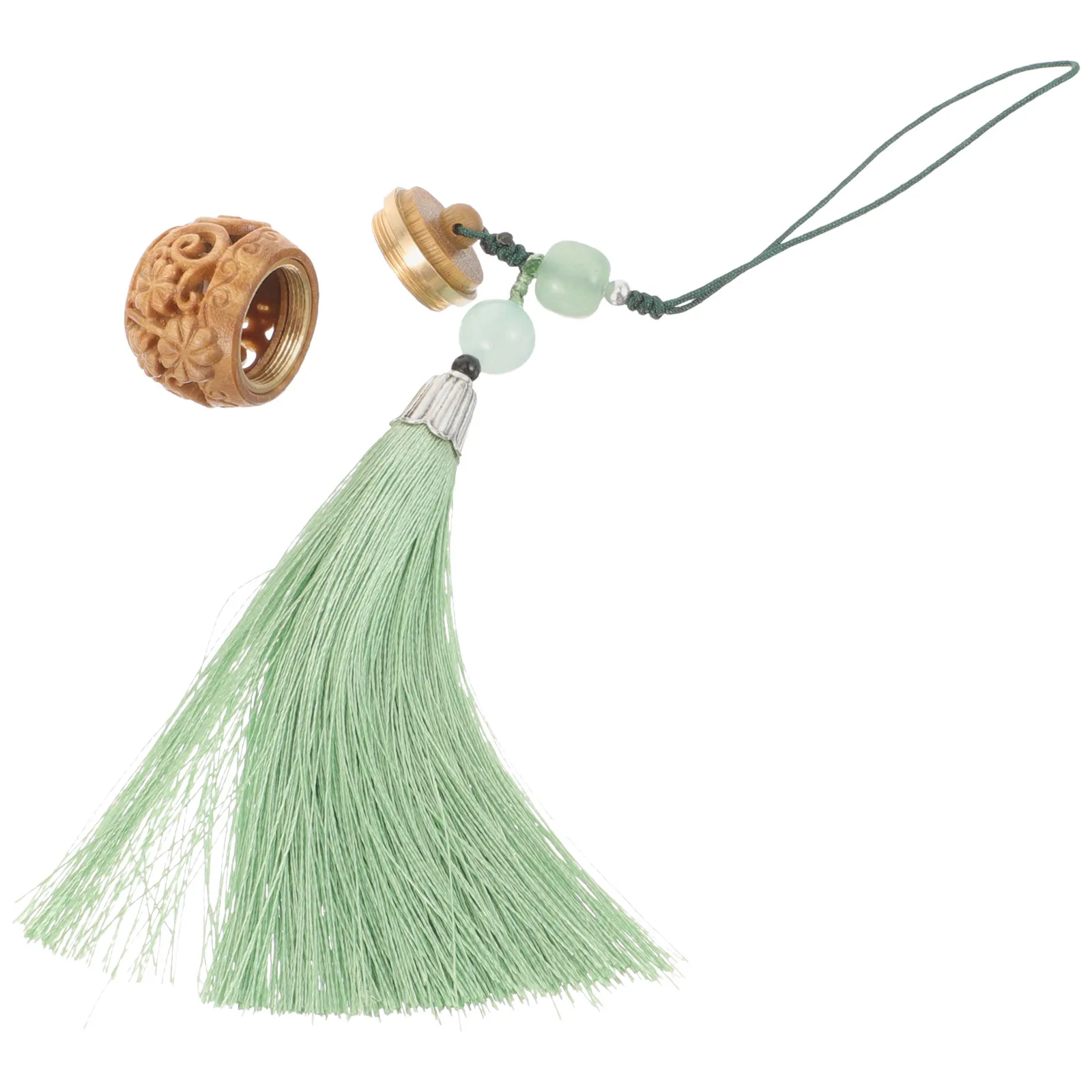 

Decorative Sachet Phone Pendant Chain Chinese Style Aromatherapy Hanging Ornament Fine Carved Detail Fringe Lanyard