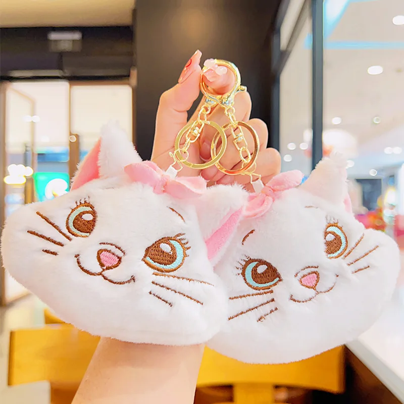 Cute Mary Cat Plush Doll Backpack Key Chain Coin Purse Toy Mini Storage Bag Bag Accessories Pendant Wholesale